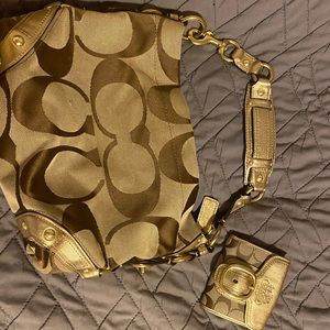 Coach purse and coin purse